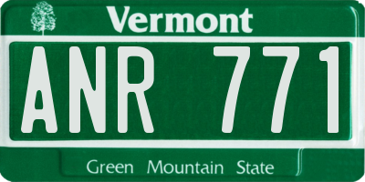 VT license plate ANR771