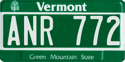 VT license plate ANR772