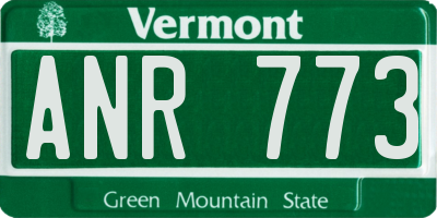 VT license plate ANR773