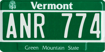 VT license plate ANR774