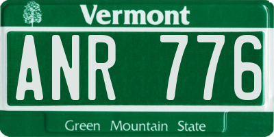 VT license plate ANR776