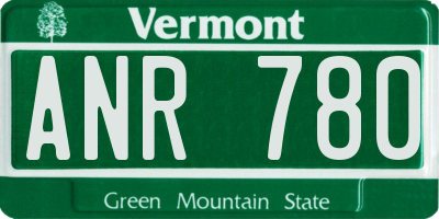 VT license plate ANR780
