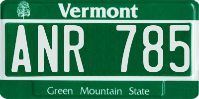 VT license plate ANR785
