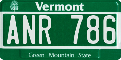 VT license plate ANR786