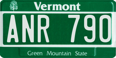 VT license plate ANR790