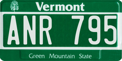 VT license plate ANR795