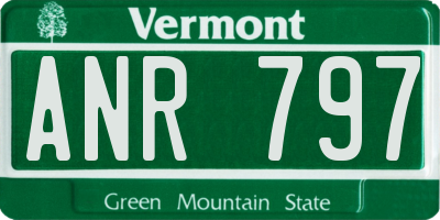 VT license plate ANR797