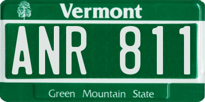 VT license plate ANR811