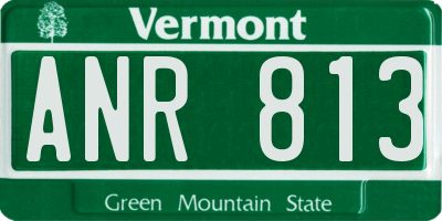 VT license plate ANR813