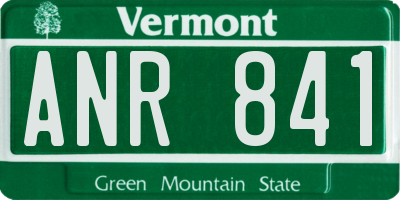 VT license plate ANR841