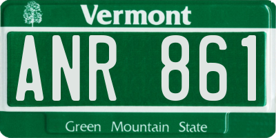 VT license plate ANR861