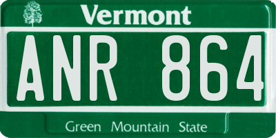 VT license plate ANR864