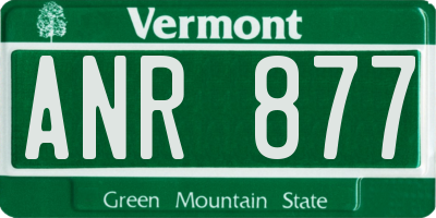 VT license plate ANR877