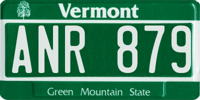 VT license plate ANR879