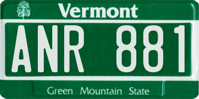 VT license plate ANR881