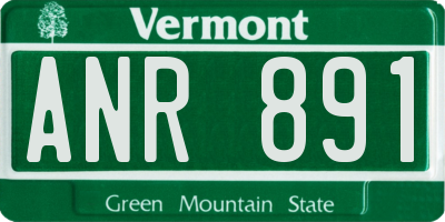 VT license plate ANR891