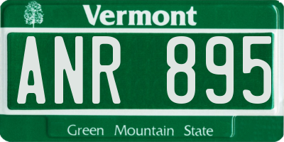 VT license plate ANR895