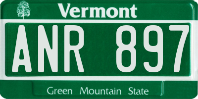 VT license plate ANR897