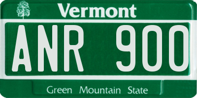 VT license plate ANR900