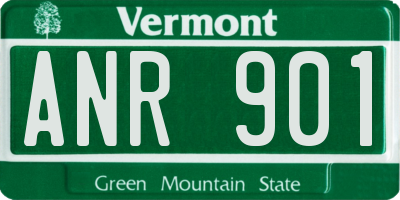 VT license plate ANR901
