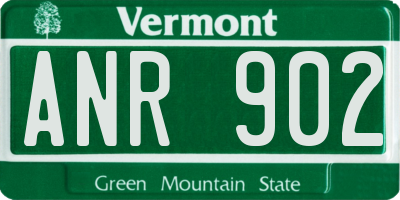 VT license plate ANR902