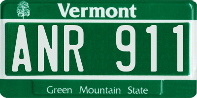 VT license plate ANR911