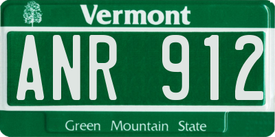 VT license plate ANR912