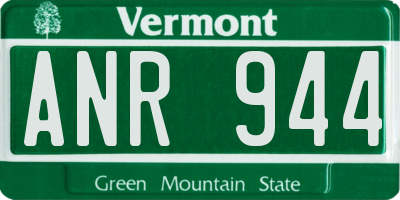 VT license plate ANR944
