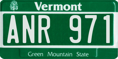 VT license plate ANR971