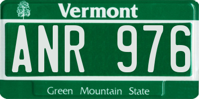 VT license plate ANR976