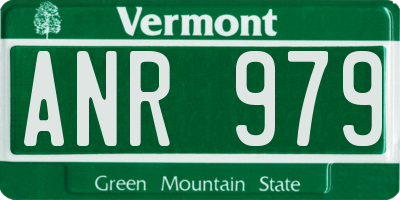 VT license plate ANR979