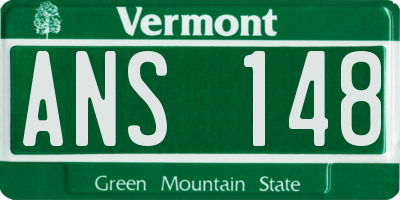 VT license plate ANS148