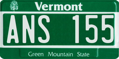 VT license plate ANS155