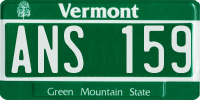 VT license plate ANS159