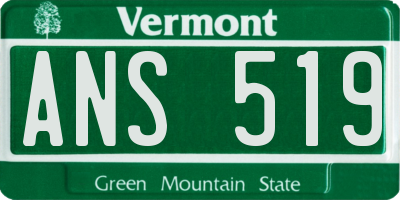 VT license plate ANS519