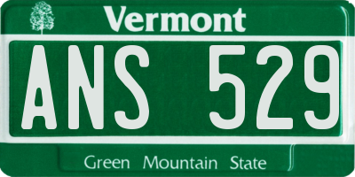 VT license plate ANS529