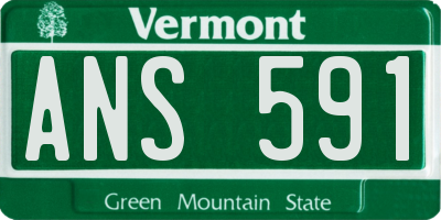 VT license plate ANS591