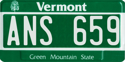 VT license plate ANS659