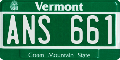 VT license plate ANS661