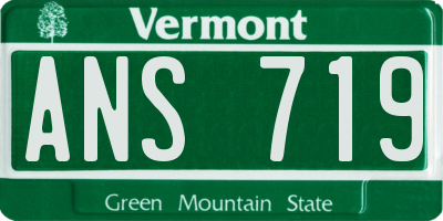 VT license plate ANS719
