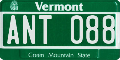 VT license plate ANT088