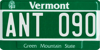 VT license plate ANT090