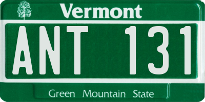 VT license plate ANT131
