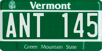 VT license plate ANT145