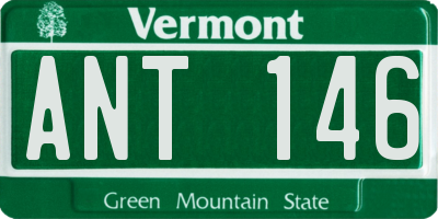 VT license plate ANT146