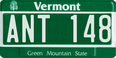 VT license plate ANT148