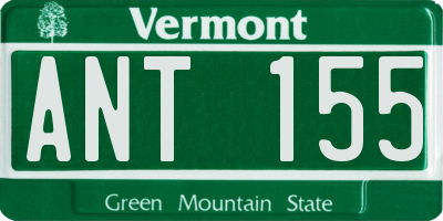 VT license plate ANT155