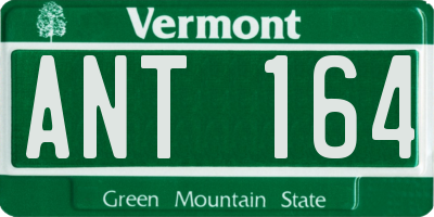 VT license plate ANT164