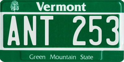 VT license plate ANT253