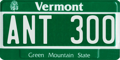 VT license plate ANT300
